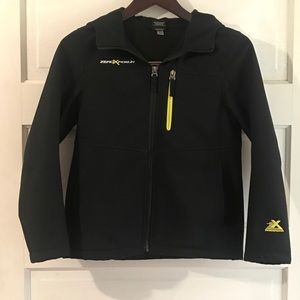 ZeroXposur Black Hooded Jacket - Boys Medium